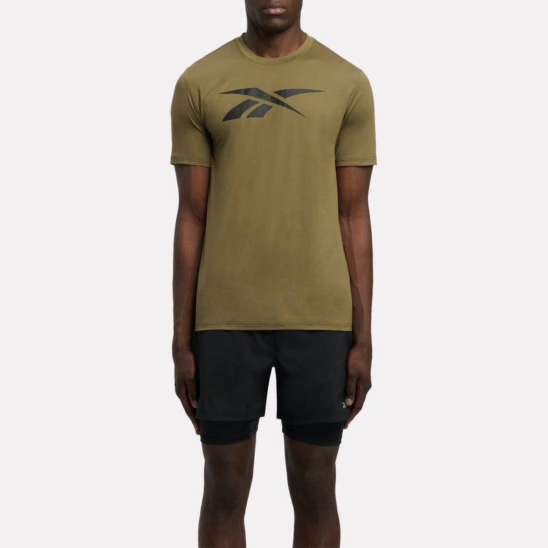 Reebok Men's Jimmy Vector Army Green Tee