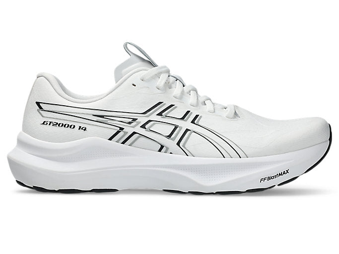 Asics Men's Gt 2000 14 White/Black Running Shoes