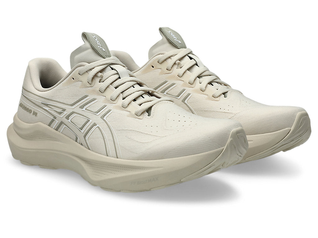 ASICS MEN'S GT 2000 14 OATMEAL/WHITE RUNNING SHOES