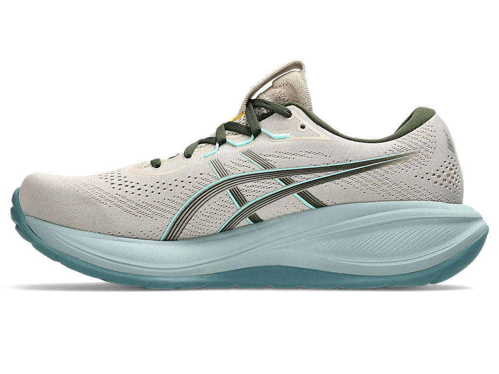ASICS MEN'S GEL CUMULUS 28 TAUPE/KHAKI RUNNING SHOES