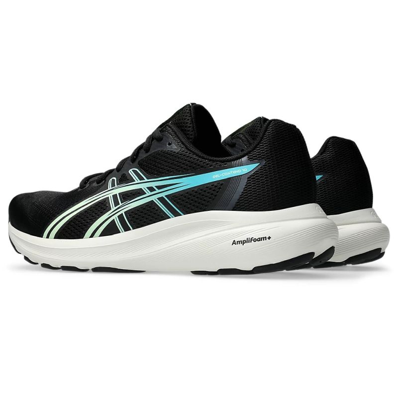 ASICS MEN'S GEL CONTEND 10 BLACK/ILLUMINATE YELLOW RUNNING SHOES