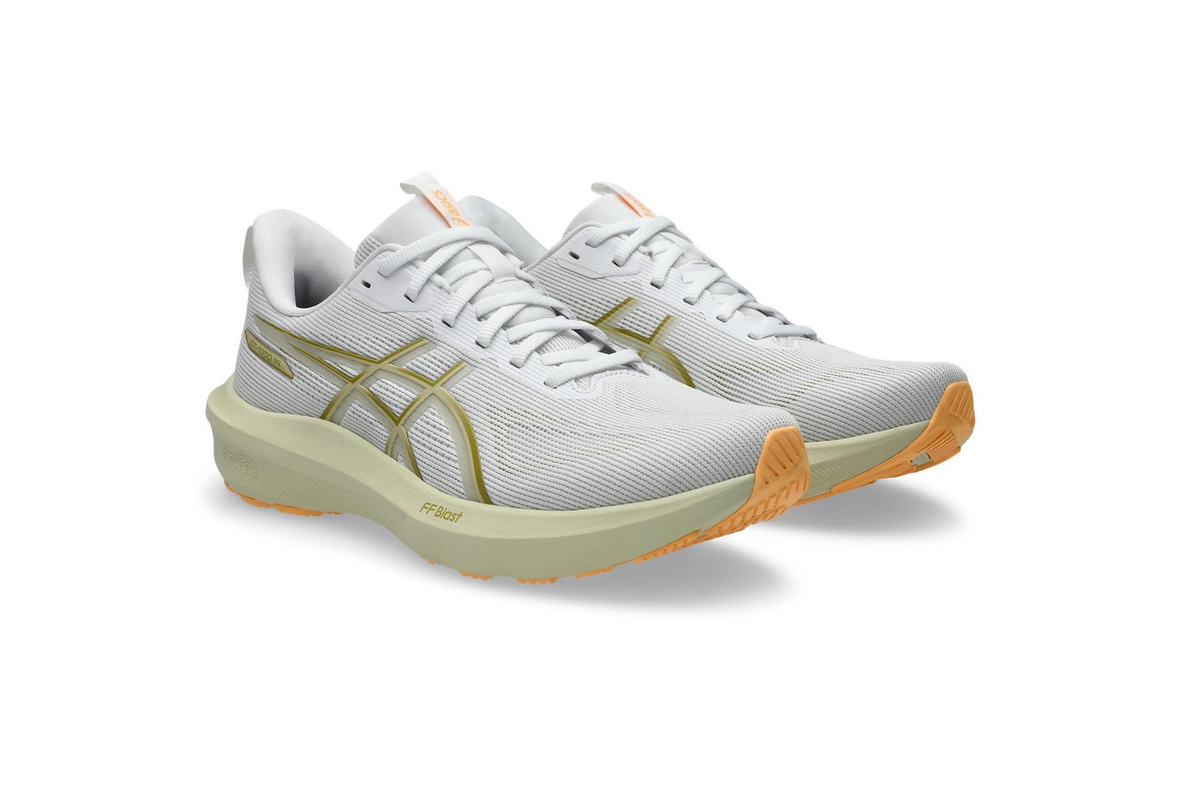 Asics Men's Gt 1000 14 White/Lemon Running Shoes