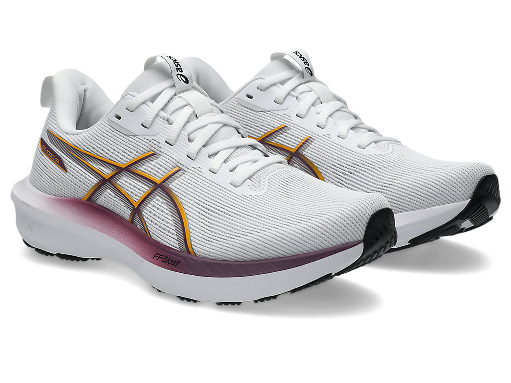 ASICS Women's GT 1000 14 WHITE/YAMABUKI RUNNING SHOES