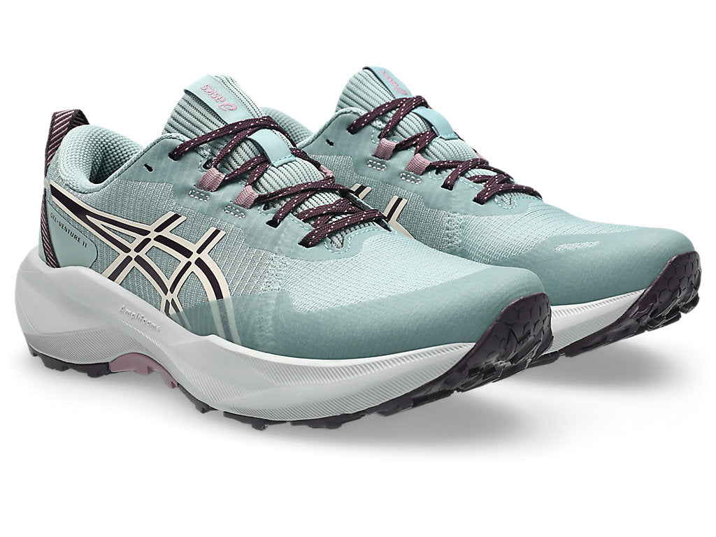 ASICS WOMEN'S VENTURE 11 OCEAN HAZE/AUBERGINE TRAIL RUNNING SHOES