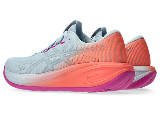 Asics Women's Cumulus 28 Sky/Coral Running Shoes