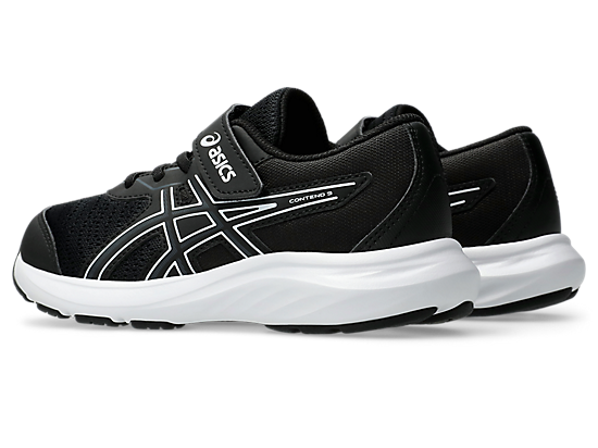 Asics Junior Contend 9 Ps Black/White Running Shoe