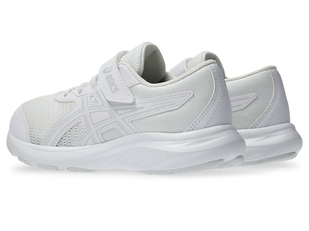 Asics Kid's Contend 9 Ps Triple White Running Shoes