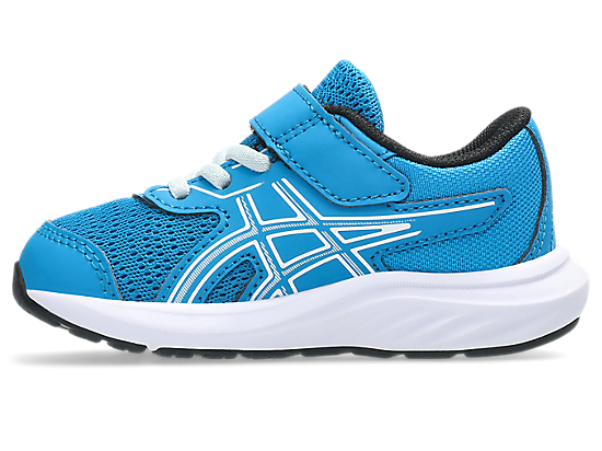 ASICS Kid's CONTEND 9 Hook n' Loop Blue/Cool Grey Running Shoes