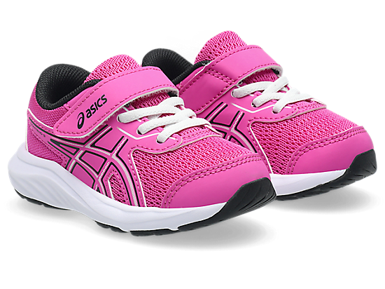 ASICS KID'S CONTEND 9 HOOK N' LOOP SAKURA/BLACK RUNNING SHOES