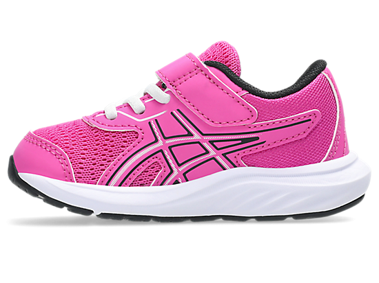 ASICS KID'S CONTEND 9 HOOK N' LOOP SAKURA/BLACK RUNNING SHOES