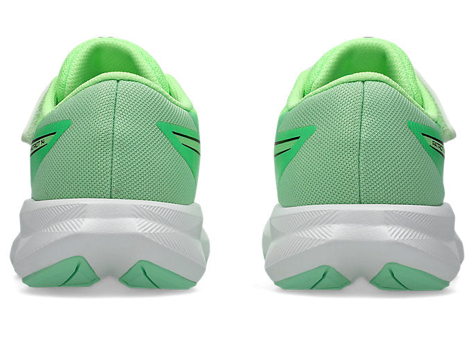 ASICS KID'S PATRIOT 13 PS HOOK N' LOOP GREEN/BLACK RUNNING SHOES