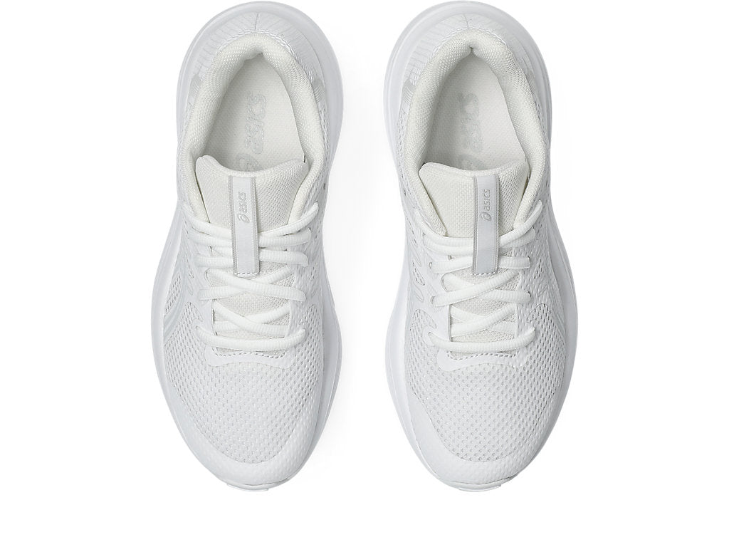 ASICS KID'S CONTEND 10 GS TRIPLE WHITE RUNNING SHOES