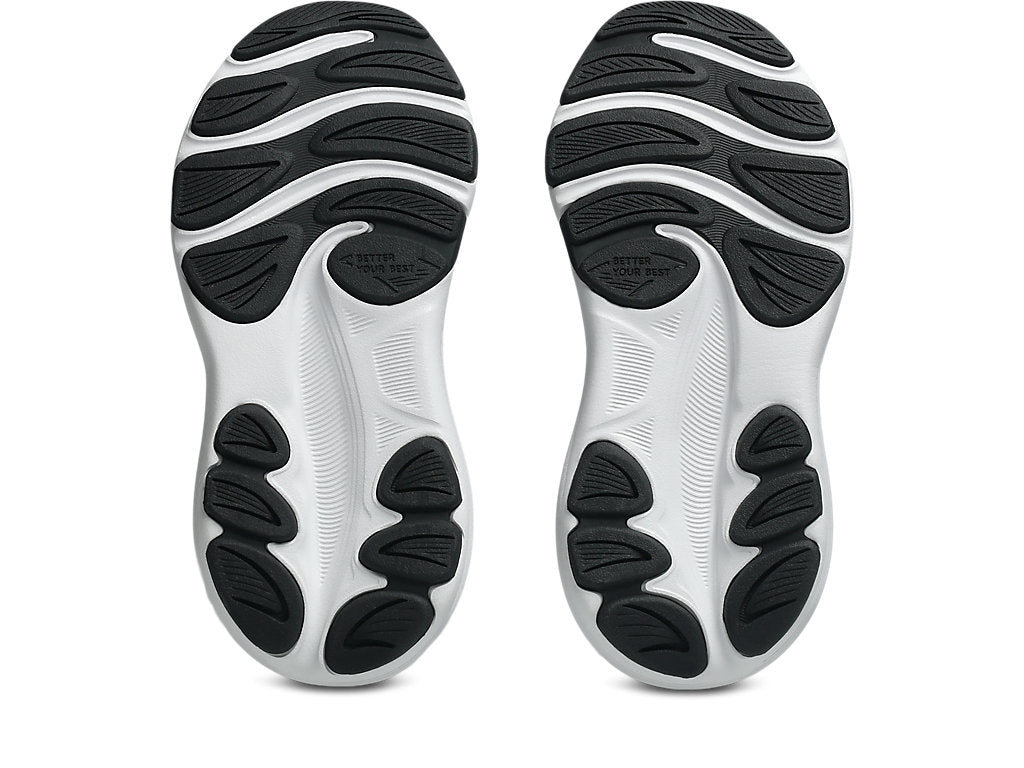 ASICS KID'S HOOK N' LOOP CONTEND 10 BLACK/WHITE RUNNING SHOES