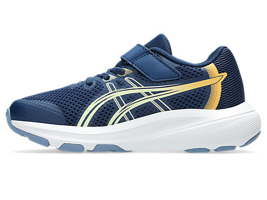 ASICS KID'S CONTEND 10 BLUE/ORANGE RUNNING SHOES
