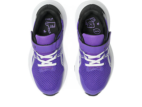 ASICS KID'S HOOK N' LOOP CONTEND 10 PS AMETHYST/BLACK RUNNING SHOES