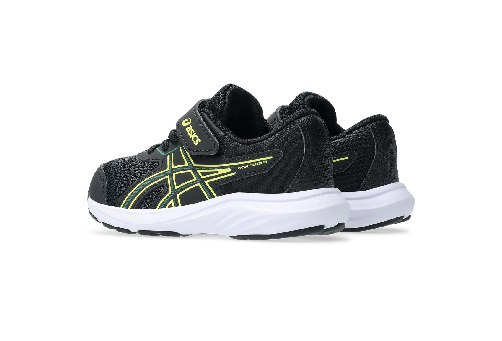 Asics Kid's Contend 9 Ts Black/Green Running Shoes