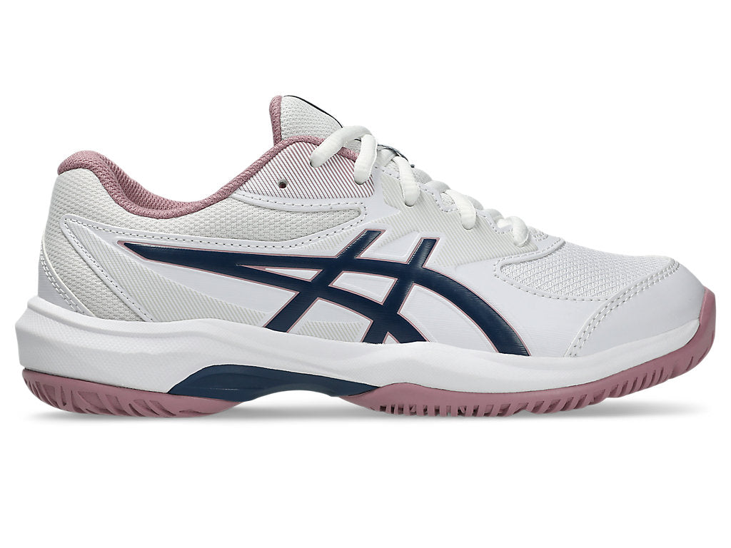 ASICS KID'S GEL GAME GS WHITE/INDEPENDENCE BLUE NETBALL SHOES