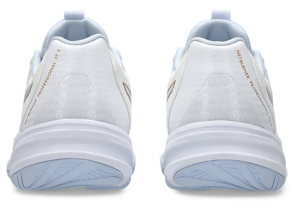 Asics Women's Gel Netburner Pro White/Blue Fade Netball Shoes