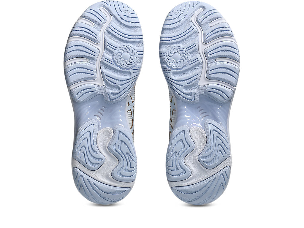 Asics Women's Gel Netburner Pro White/Blue Fade Netball Shoes