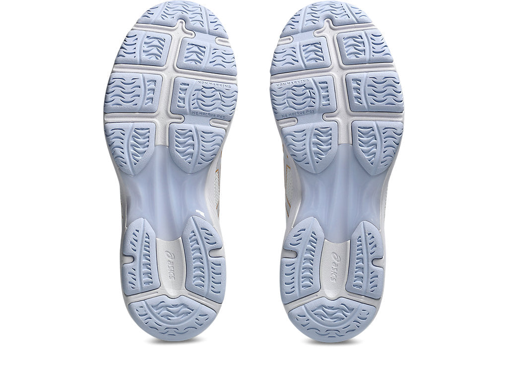 Asics Women's Netburner Academy 10 White/Champagne Netball Shoes
