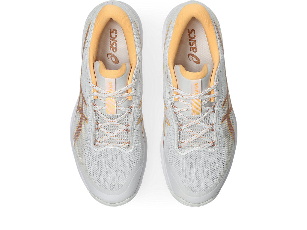 ASICS WOMEN'S GEL NETBURNER ACADEMY 10 WHITE/ROSE GOLD NETBALL SHOES