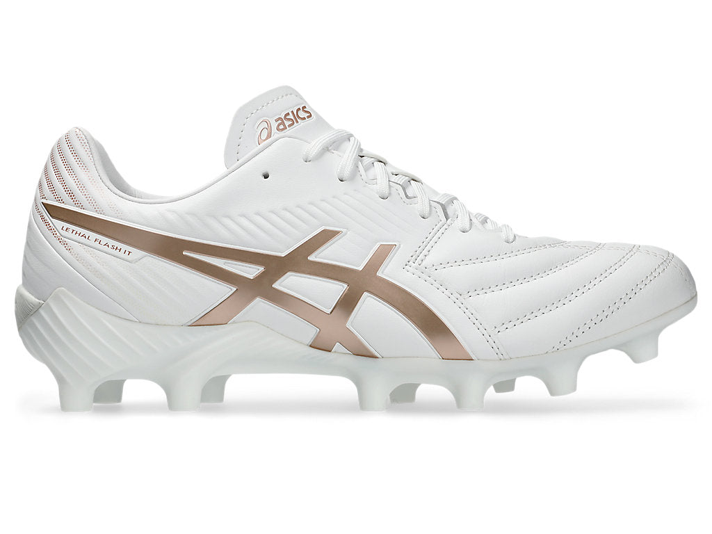 ASICS WOMEN'S LETHAL FLASH 3 WHITE/ROSE FOOTBALL BOOTS