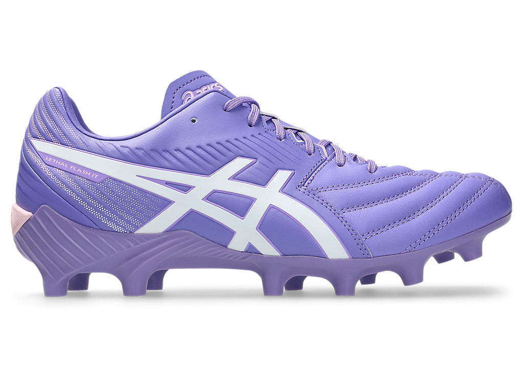 ASICS WOMEN'S LETHAL FLASH IT 3 AMETHYST/WHITE FOOTBALL BOOTS