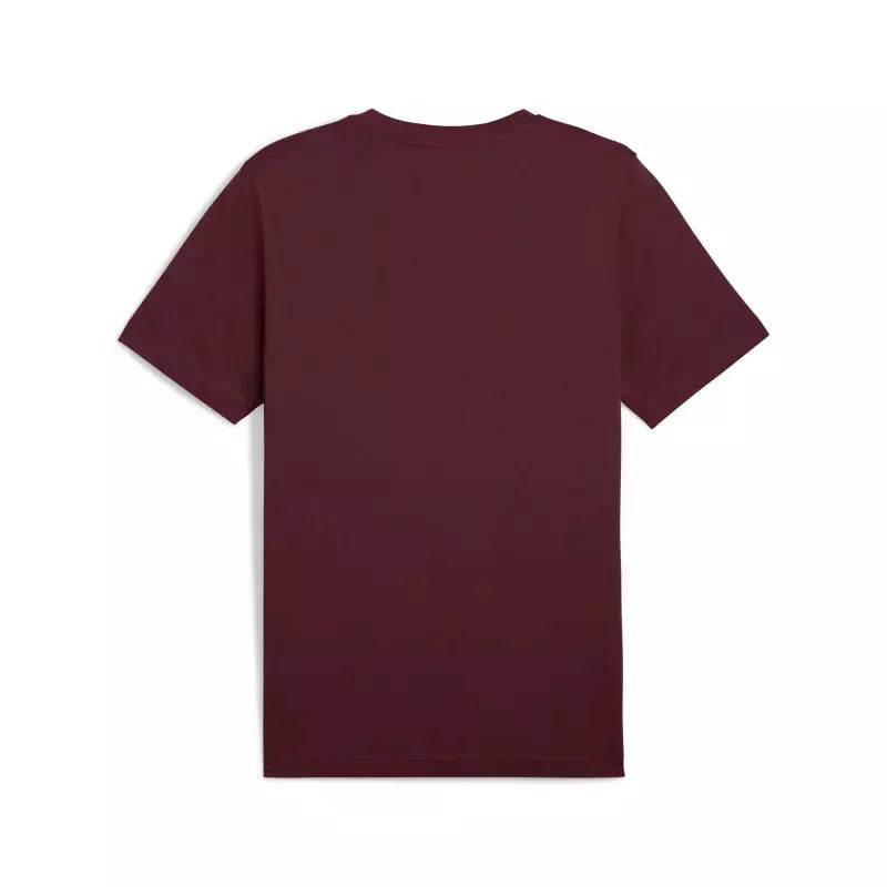 Puma Men's Essentials 2 Colour Logo Ruby Tee
