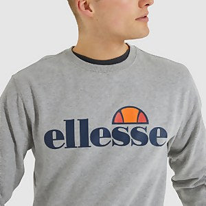 Ellesse Men's Succiso Grey Marle Crew Sweatshirt
