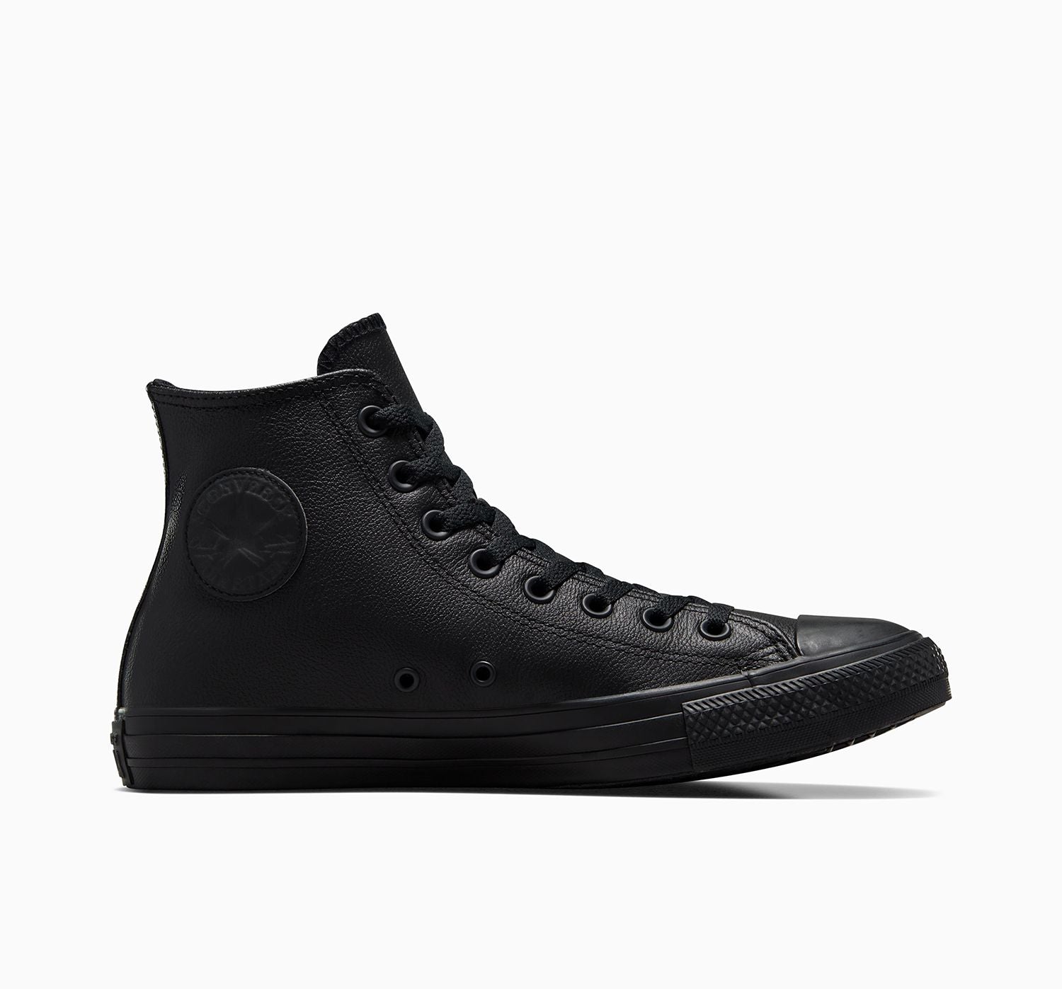 Converse Women's Chuck Taylor All Star High Top Triple Black Leather Shoe