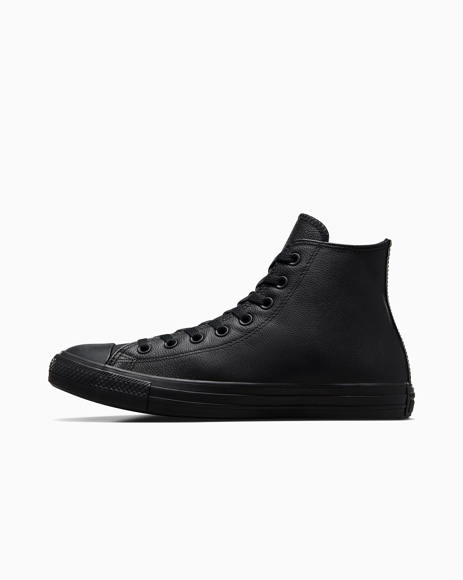Converse Women's Chuck Taylor All Star High Top Triple Black Leather Shoe