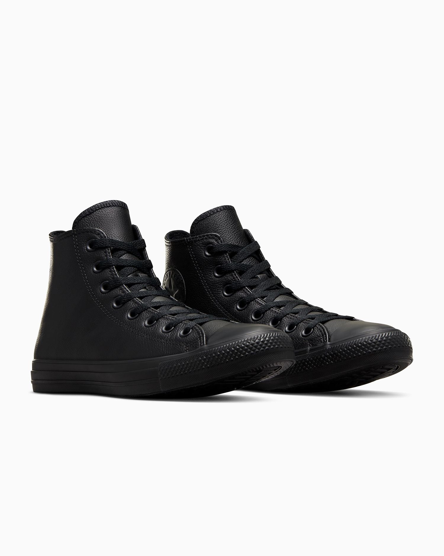 Converse Women's Chuck Taylor All Star High Top Triple Black Leather Shoe