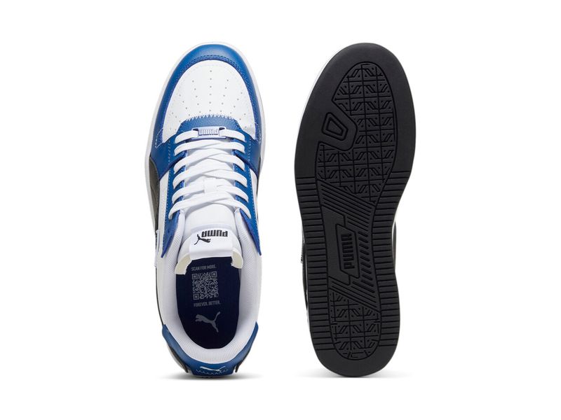 Puma Men's White/Black/Blue Caven Shoes
