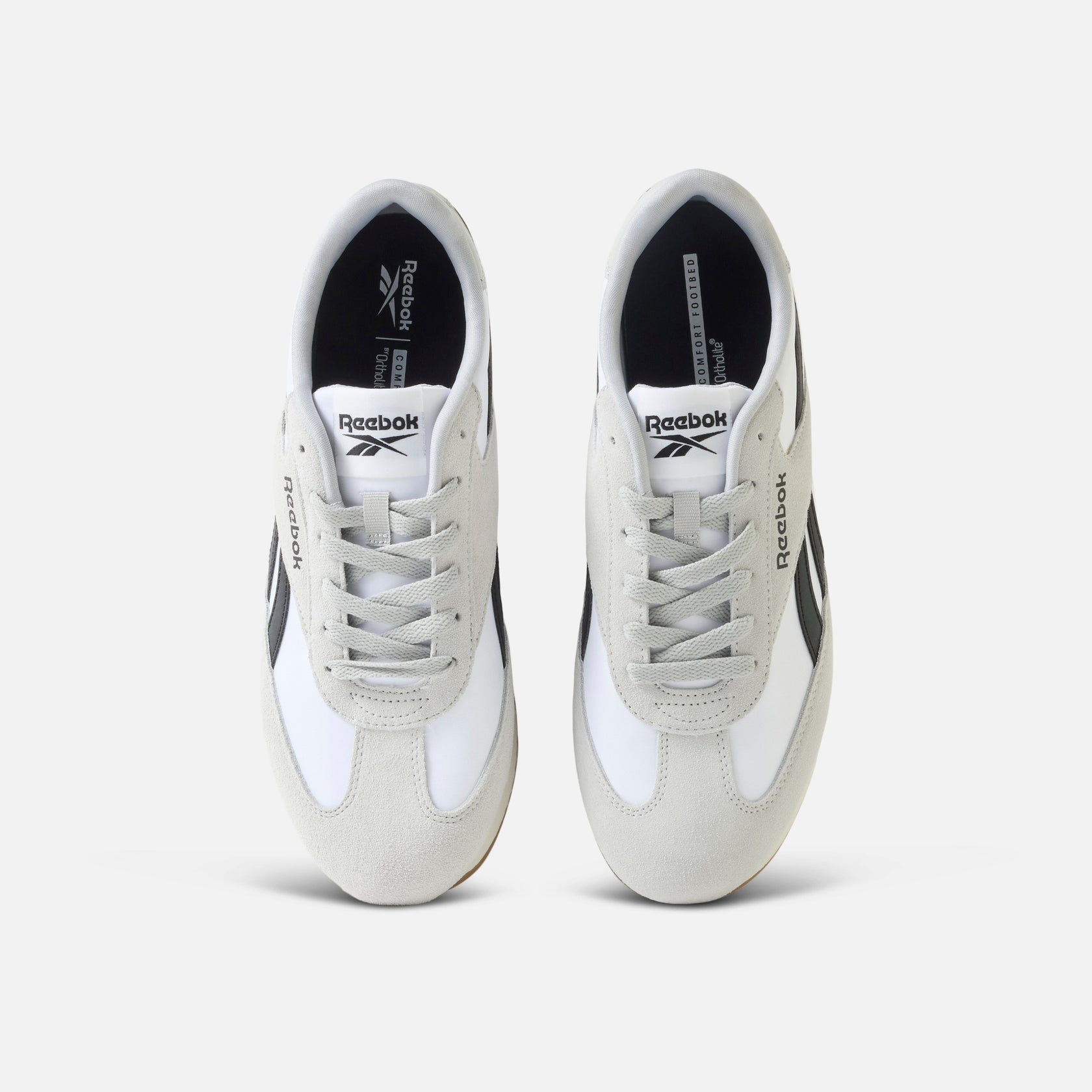 REEBOK MEN'S WORLD 70 WHITE/GREY/BLACK SNEAKER SHOES