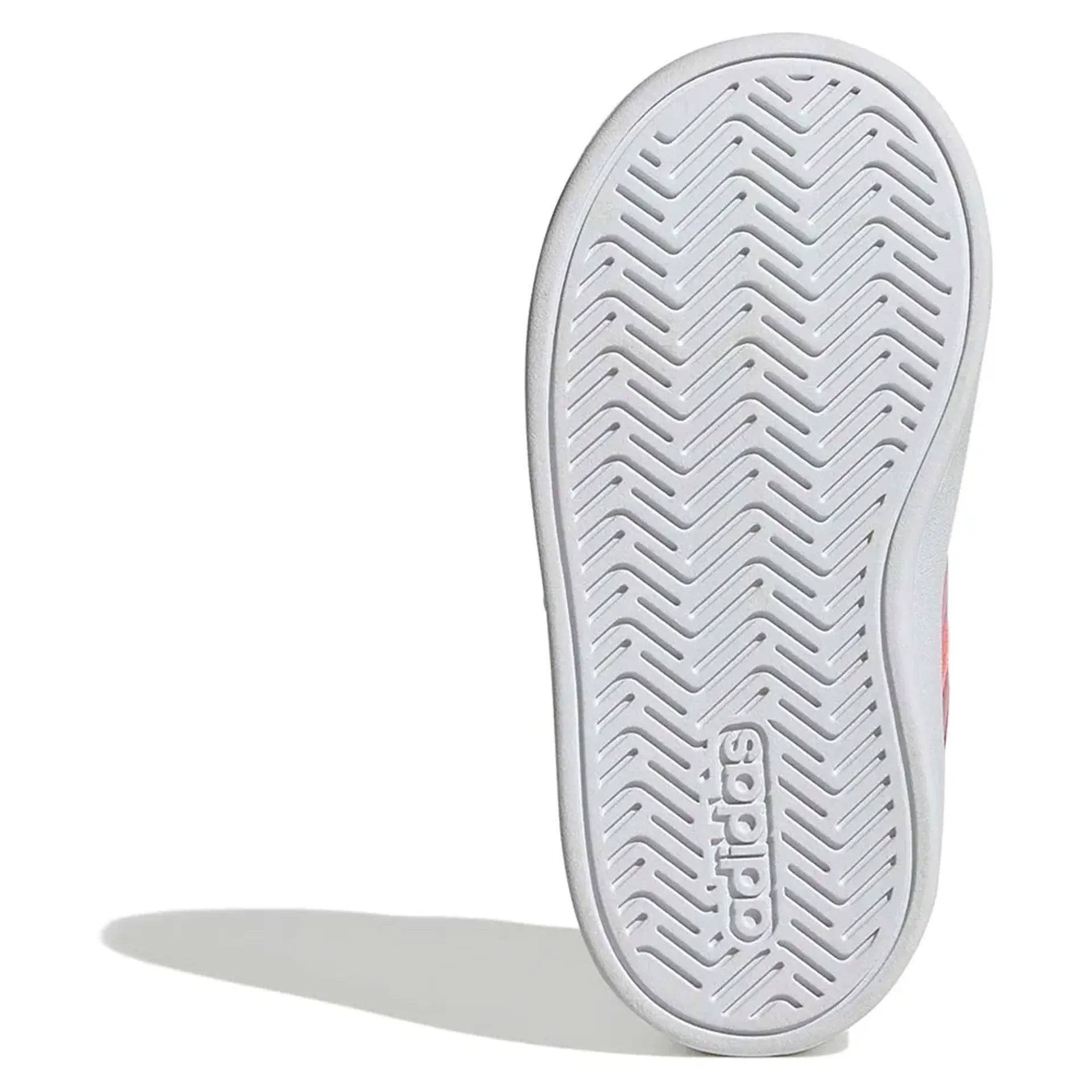 ADIDAS KID'S GRAND COURT 3.0 WHITE/PINK SNEAKER SHOES