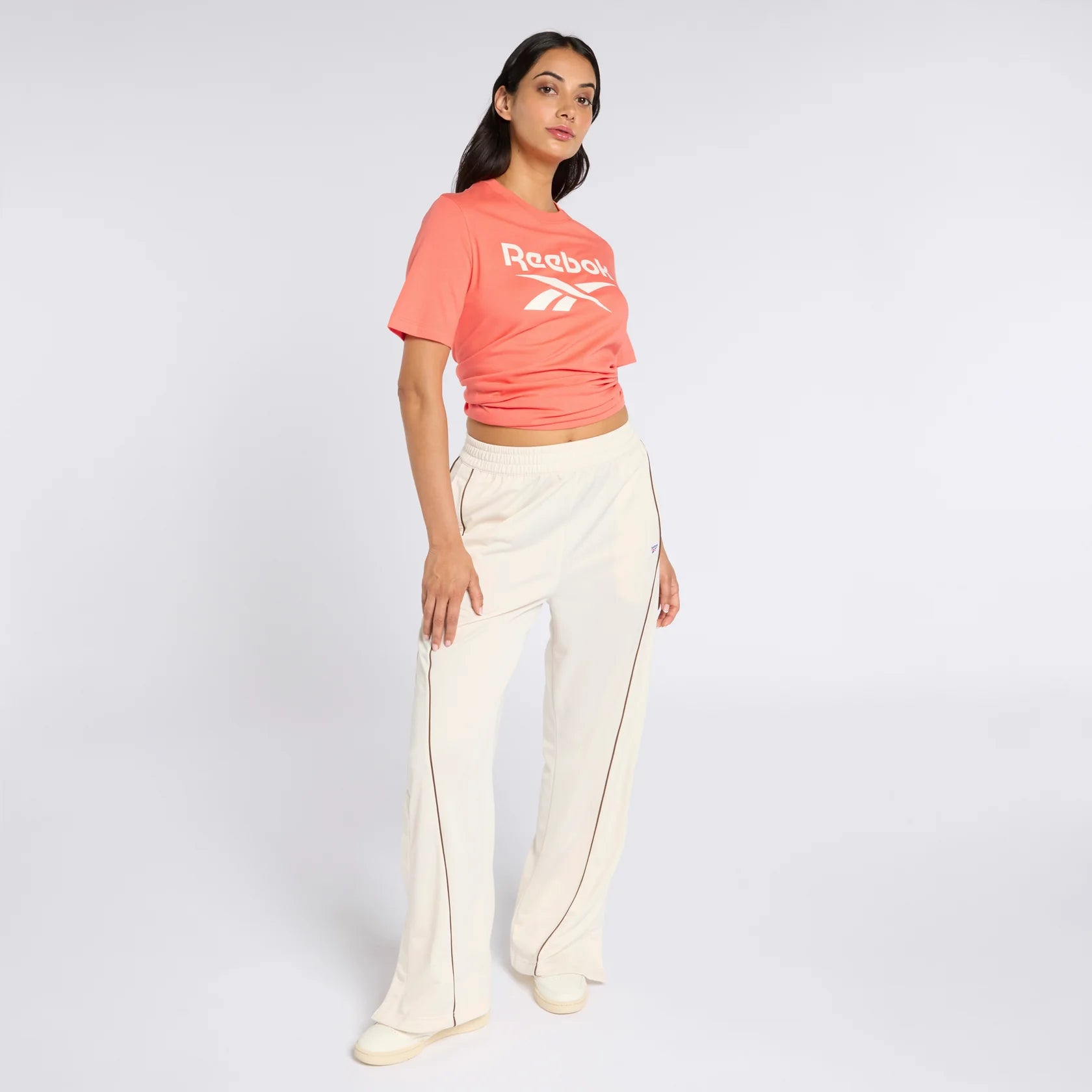 Reebok Women's Identity Big Logo Coral Tee