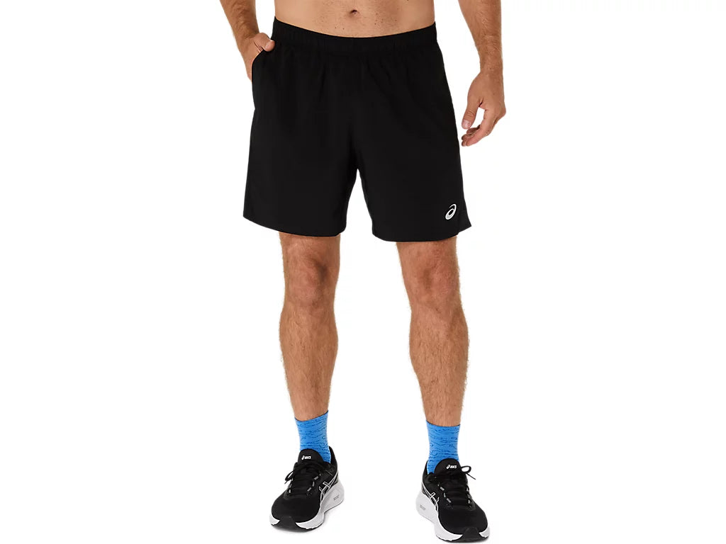 Asics Men's Silver 7' Black Short