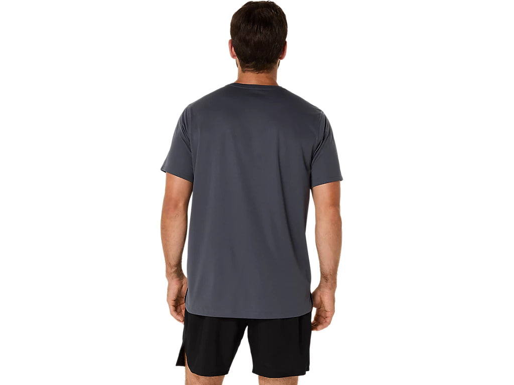Asics Men's Silver Ss Grey Tee