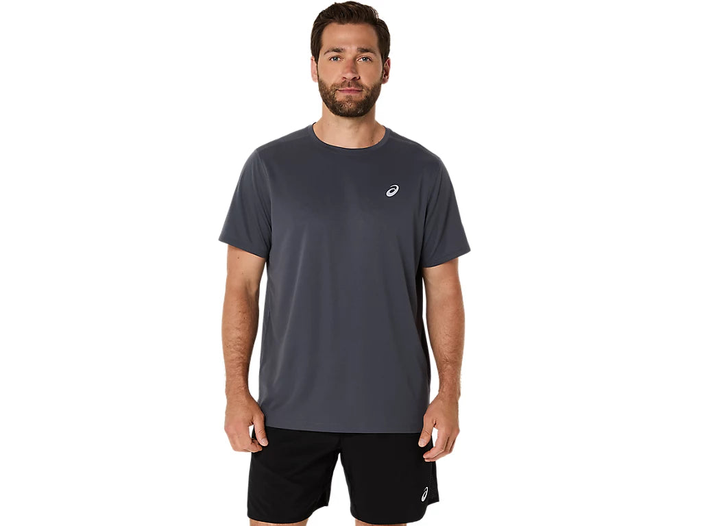 Asics Men's Silver Ss Grey Tee