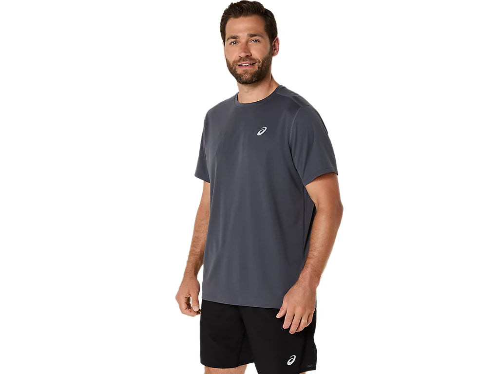 Asics Men's Silver Ss Grey Tee