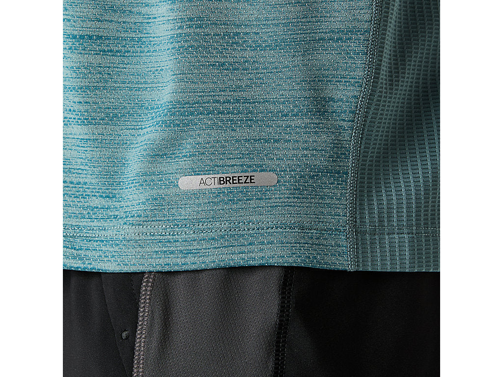 ASICS MEN'S ROAD SHORT SLEEVED FOGGY TEAL TEE