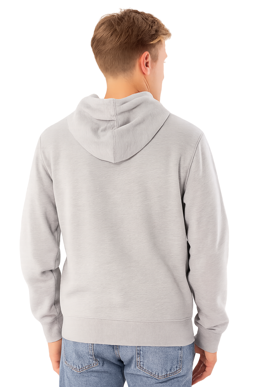 Russell Men's Eagle Arch 2tone Grey Hoodie
