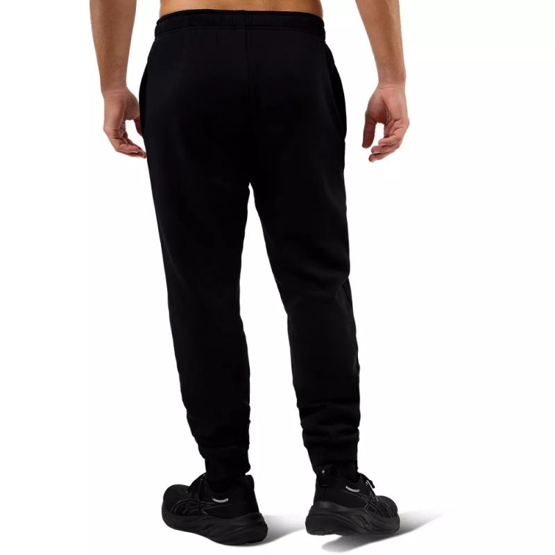 Asics Men's Fleece Cuff Black Trackpants