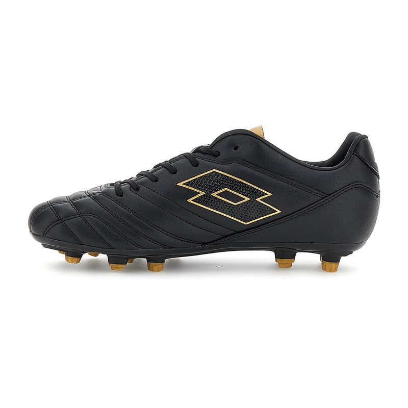 Lotto Mens Stadio 705 Fg Black/Gold Football Boots