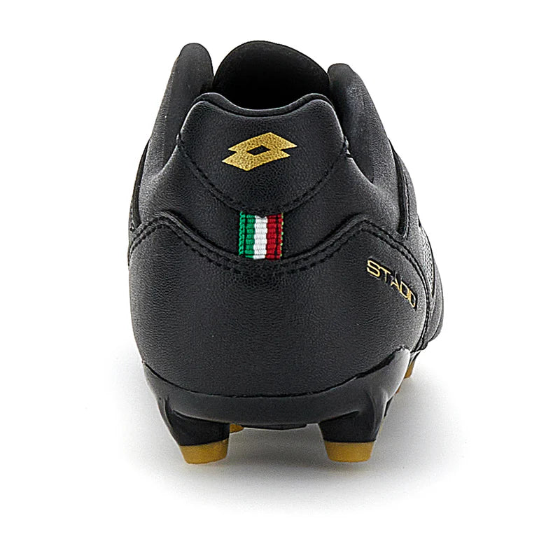 Lotto Kid's Stadio 705 Fg Black/Gold Football Boots