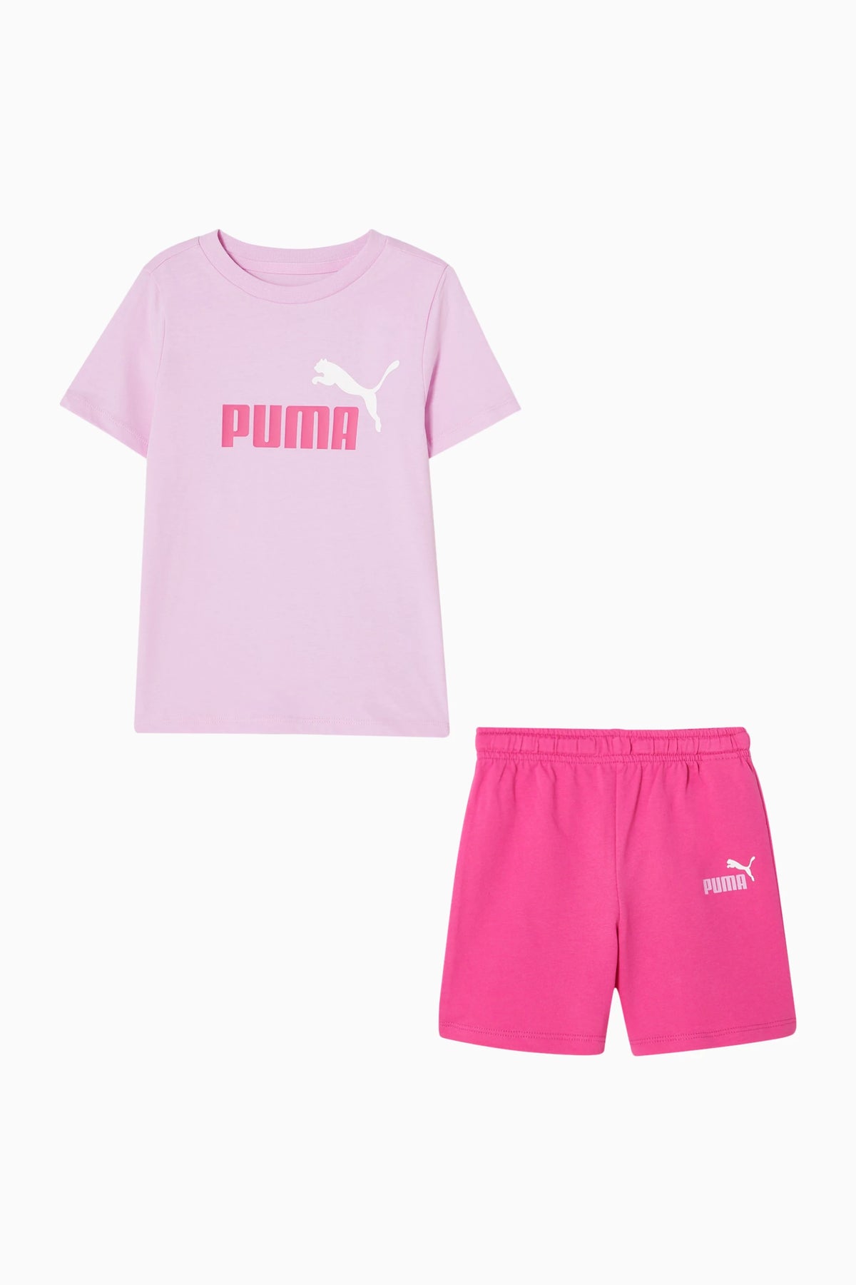 PUMA KID'S MINICATS ESSENTIALS MAUVE/PINK SET