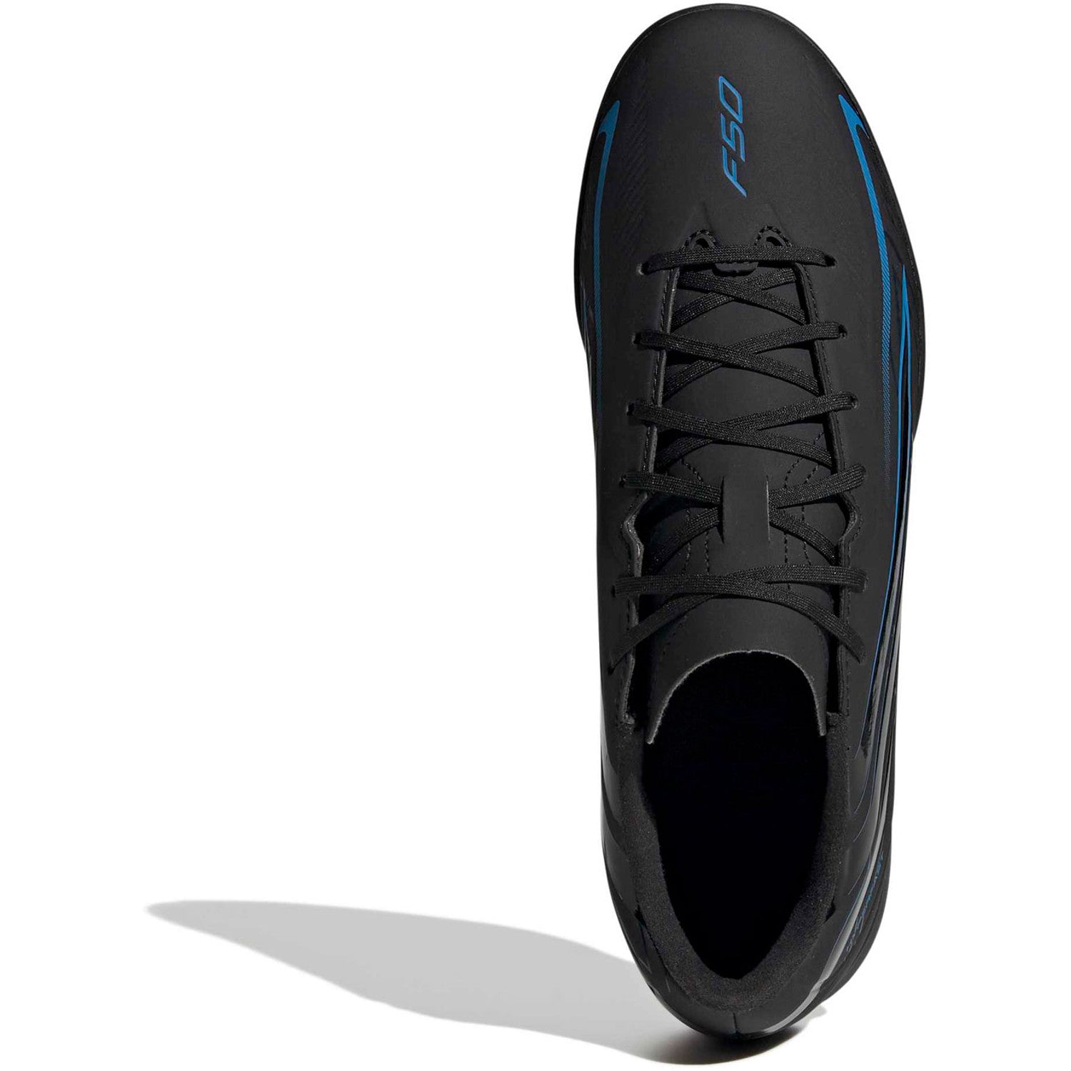 ADIDAS MEN'S F50 HYPERFAST CLUB INDOOR BLACK/BLUE FOOTBALL BOOTS