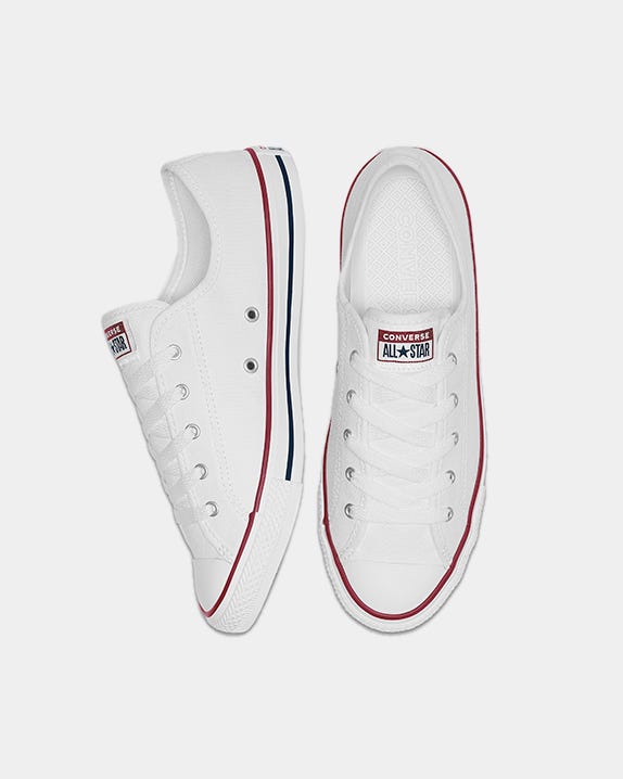 Converse Womens Chuck Taylor All Star Dainty Low Top White Shoes
