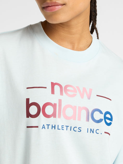 New Balance Women's Reimagined Oversize Blue Tee