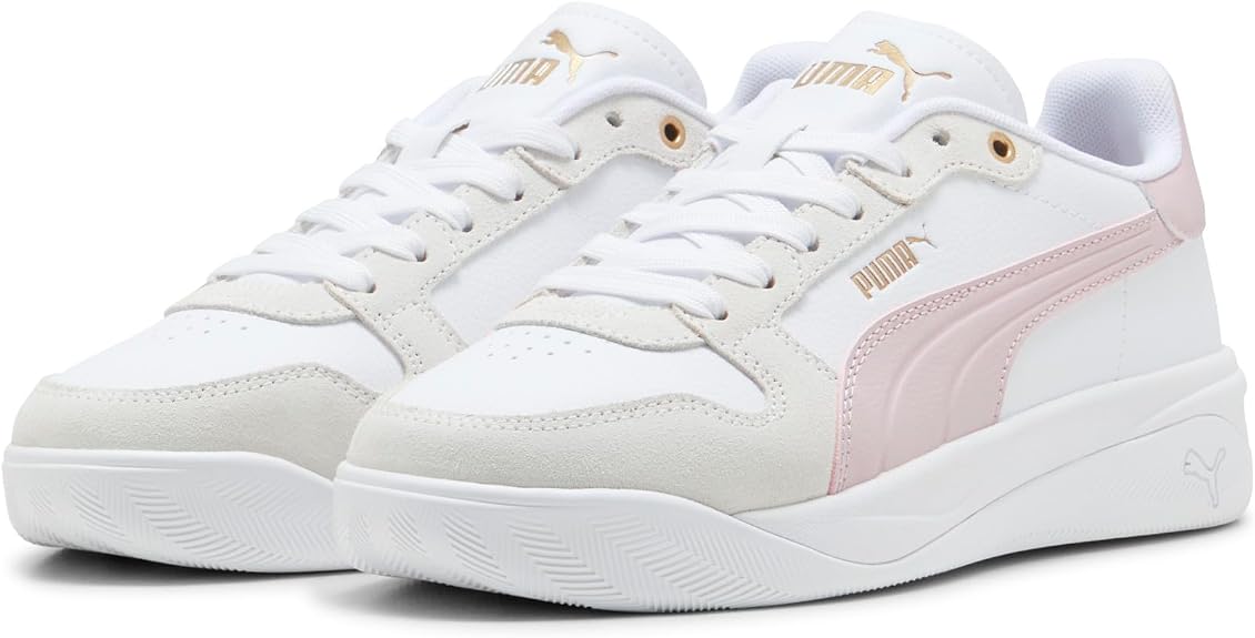 PUMA WOMEN'S COURT BAE OG WHITE/PINK SNEAKER SHOES